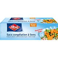 Albal - 60 bolsas de congelación con cierre (tamaño pequeño- 18 x 25 cm)